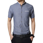 Pollogie™ Mandarin Collar Formal Shirt