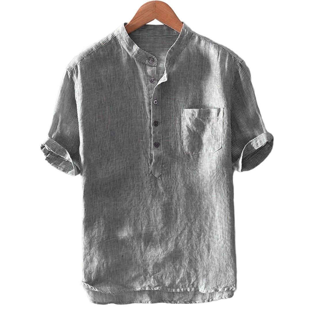 Pollogie™  Almiro Linen Blend Shirt