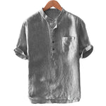 Pollogie™  Almiro Linen Blend Shirt