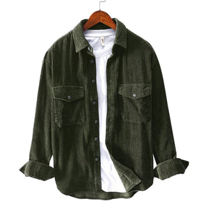 Pollogie™ Loose Corduroy Button-Down Shirt
