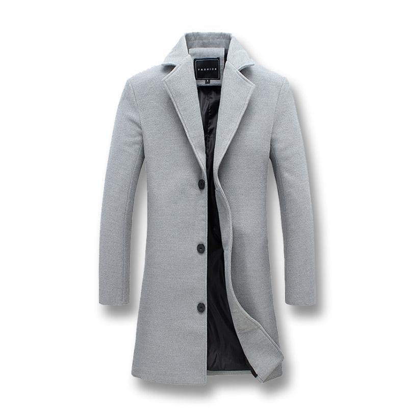 Pollogie™ Long Button Business Coat
