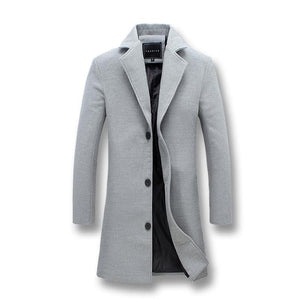 Pollogie™ Long Button Business Coat