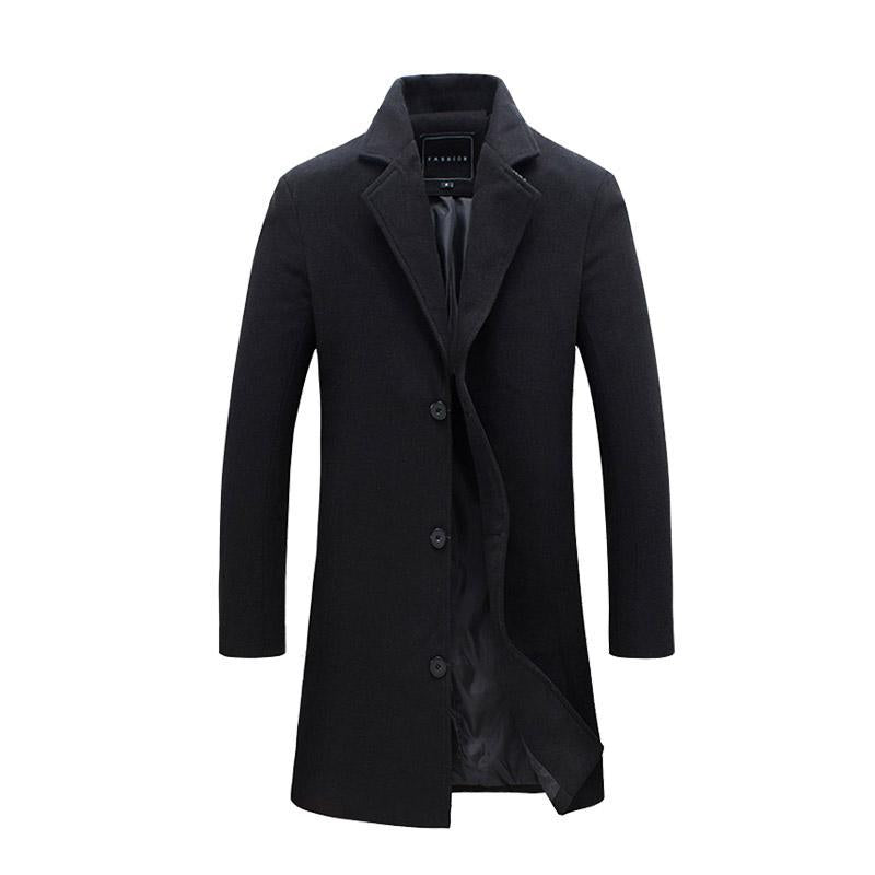 Pollogie™ Long Button Business Coat