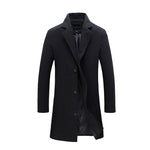 Pollogie™ Long Button Business Coat
