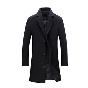 Pollogie™ Long Button Business Coat