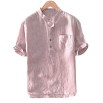 Pollogie™  Almiro Linen Blend Shirt