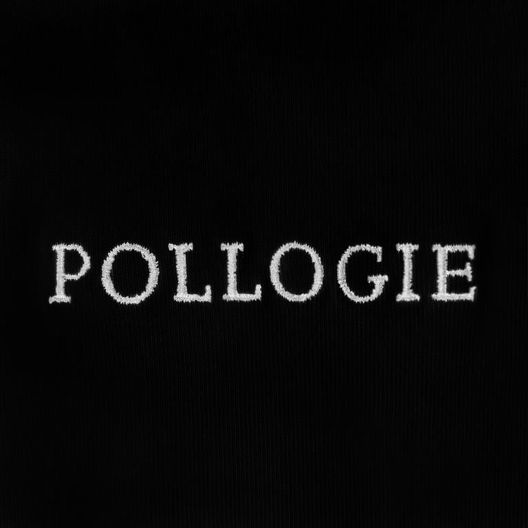 Pollogie™ Embroidered Logo Short Sleeve Mandarin Collar Shirt