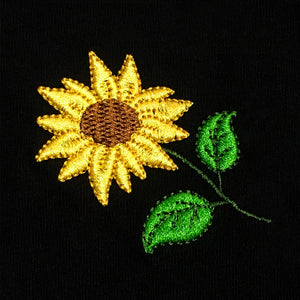 Pollogie™ Sunflower Embroidered T-Shirt