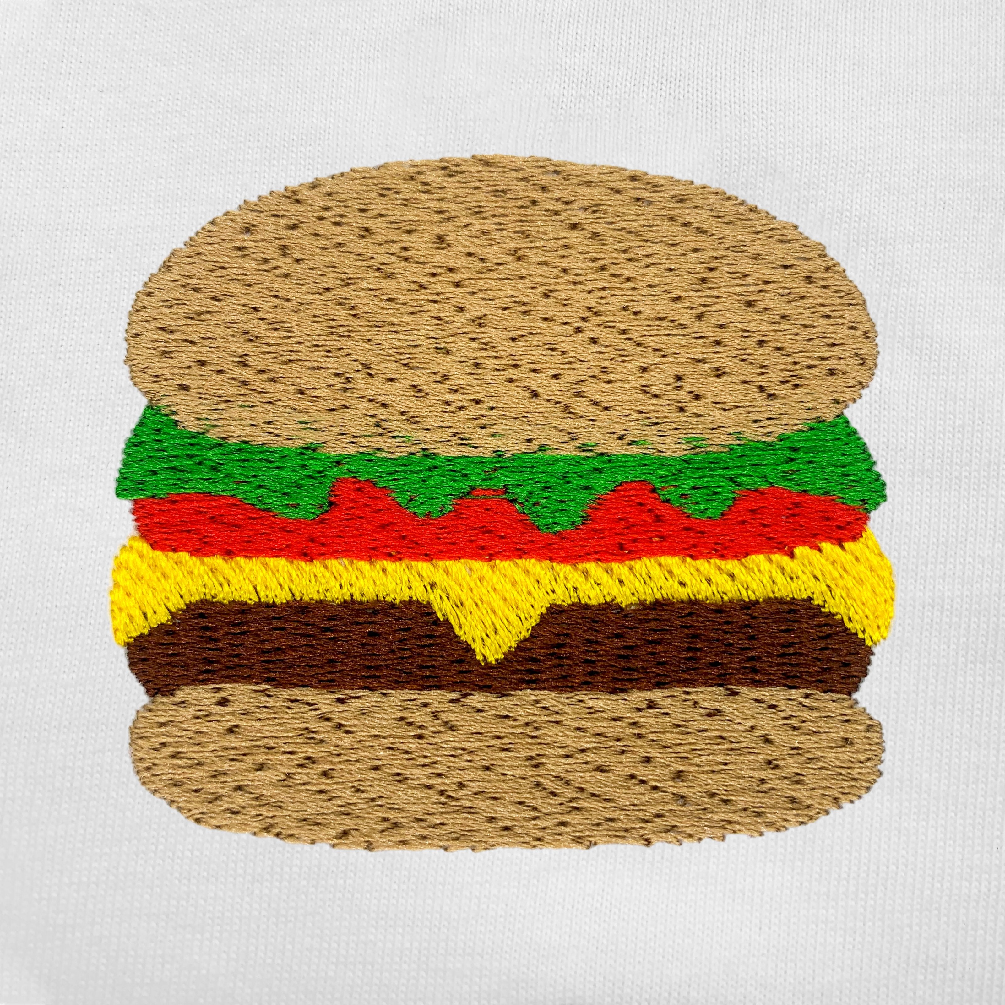 Pollogie™ Burger Embroidered T-Shirt