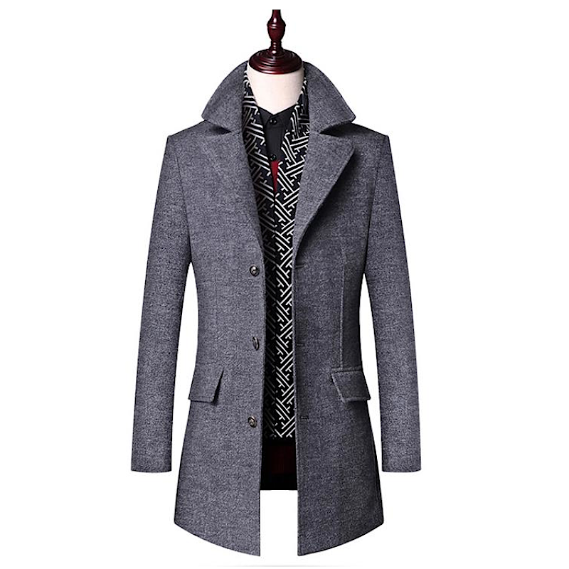 Pollogie™ Medium Length Wool Coat